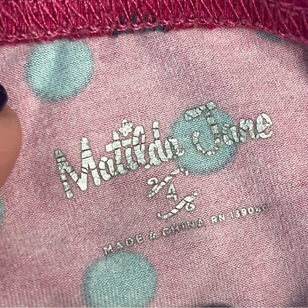 Matilda Jane Navy Pink Pajama Set with Playful Patterns winter ice skate size 4 - Picture 6 of 13